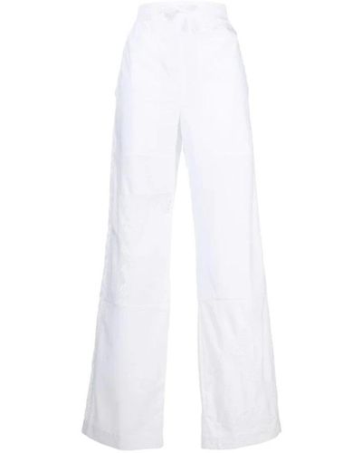 Marine Serre Wide Trousers - White