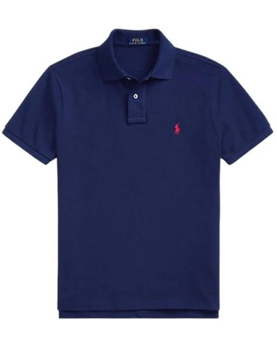 Ralph Lauren Custom Slim Fit Polo Shirt - Blau