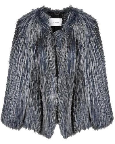 Yves Salomon Jackets > faux fur & shearling jackets - Gris
