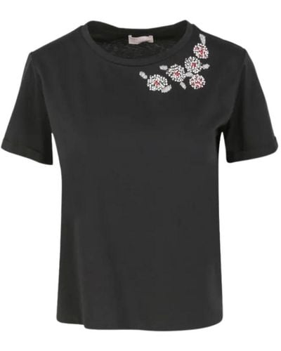 Liu Jo Stylisches t-shirt für männer und frauen - Schwarz