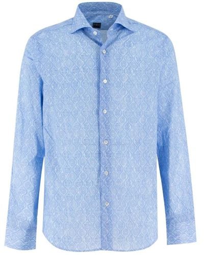 Fedeli Casual Shirts - Blue