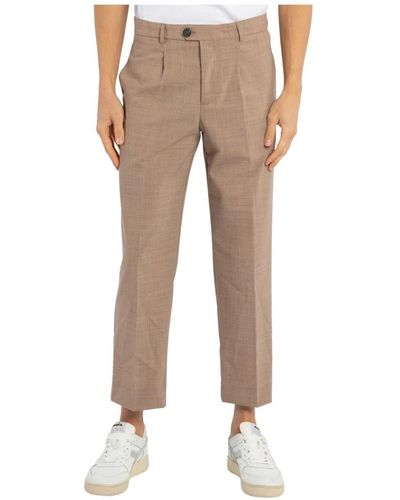 Amaranto Cropped Trousers - Natural