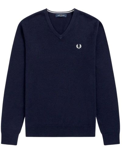 Fred Perry Authentic clic cic-neck jumper navy - Blu