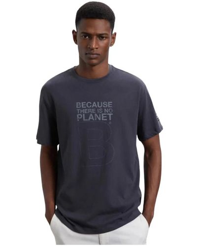 Ecoalf T-shirt aus recycelter baumwolle - Blau