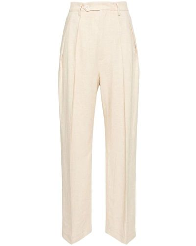 Barena Wide Trousers - Natural