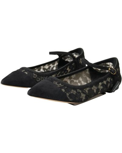Dolce & Gabbana Shoes > flats > ballerinas - Noir