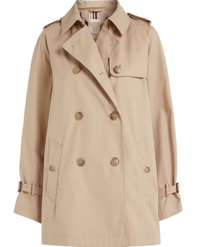 Tommy Hilfiger Trench Coats - Natural