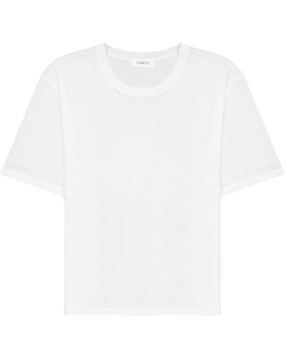 Laneus Klassisches weißes t-shirt