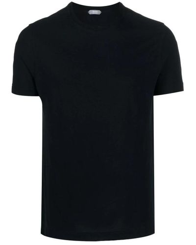 Zanone T-Shirts - Black