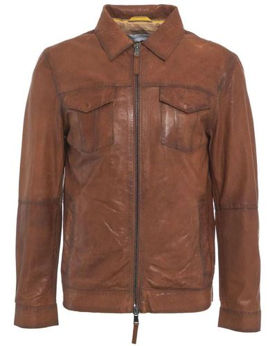 Bully Leather Jackets - Brown