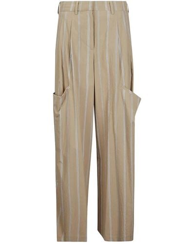 Jejia Trousers > wide trousers - Neutre