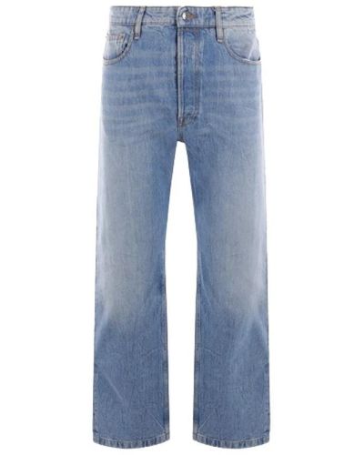 WOOD WOOD Jeans loose-fit in denim di cotone organico - Blu