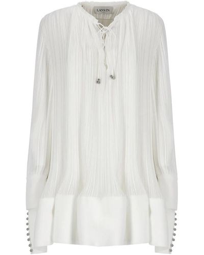Lanvin Short Dresses - White