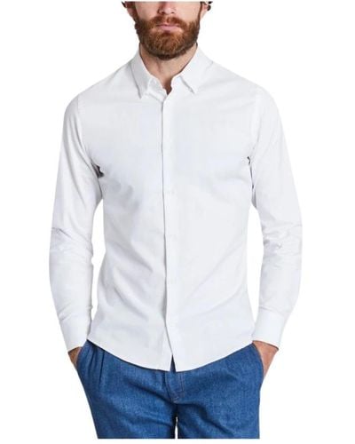 JAGVI RIVE GAUCHE Smartes hemd mit schulterdetail - Weiß
