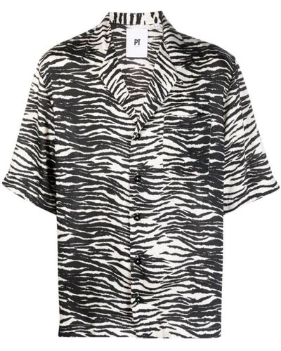 PT Torino Short Sleeve Shirts - Black