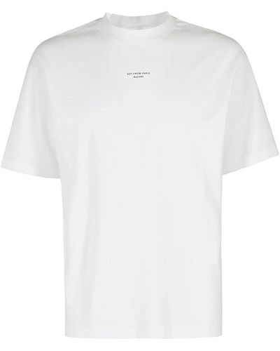 Drole de Monsieur Klassisches slogan t-shirt - Weiß