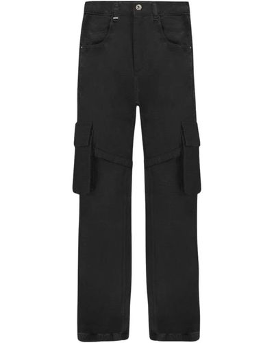 FLANEUR HOMME Straight Trousers - Black