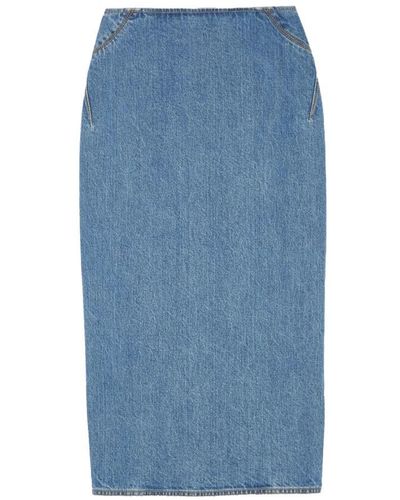 Alaïa Midi Skirts - Blue