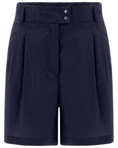 Herno Shorts in light cotton stretch - Blu