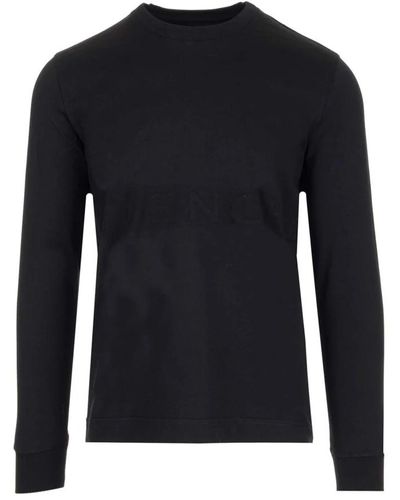 Givenchy Schwarzes slim fit t-shirt aus baumwolle - Blau