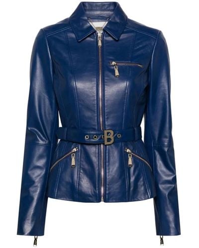 Blugirl Blumarine Jackets > leather jackets - Bleu