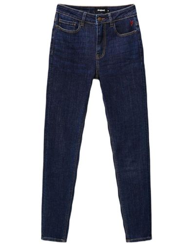 Desigual Jeans plain front and back pockets - Blau