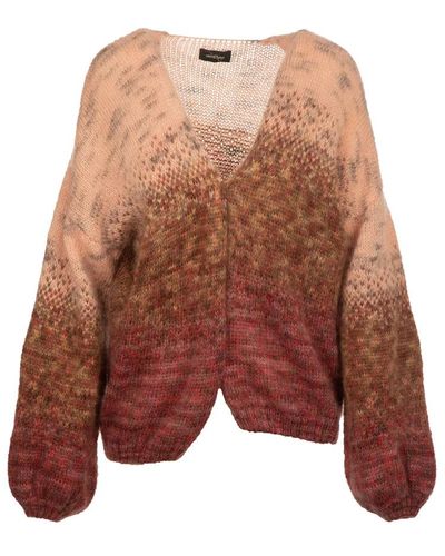 Ottod'Ame V-Neck Knitwear - Brown