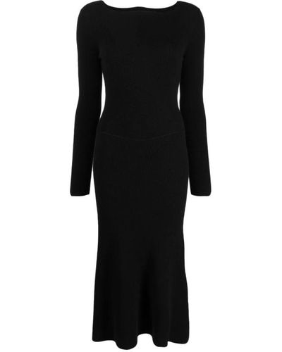 Victoria Beckham Midi Dresses - Black