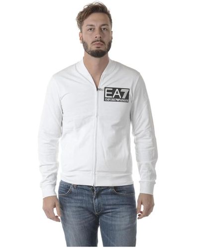 EA7 Sweatshirts & hoodies > zip-throughs - Blanc