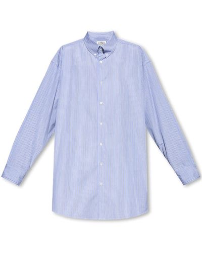 Maison Margiela Oversize-shirt - Blau