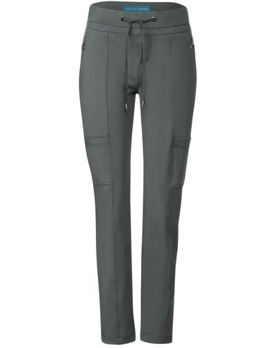 Street One Slim-fit trousers - Gris