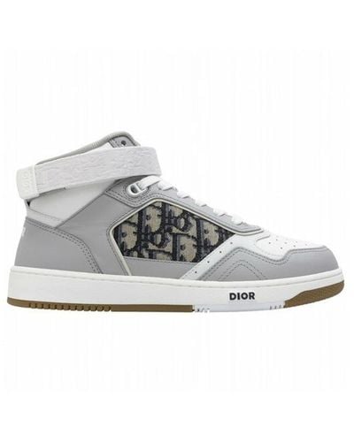 Dior Oblique canvas high-top sneakers - Grau