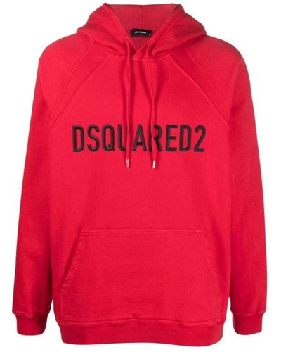 DSquared² Hoodies - Rosso