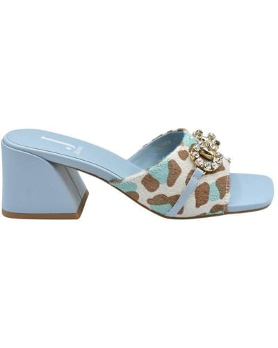 Jeannot Shoes > heels > heeled mules - Bleu