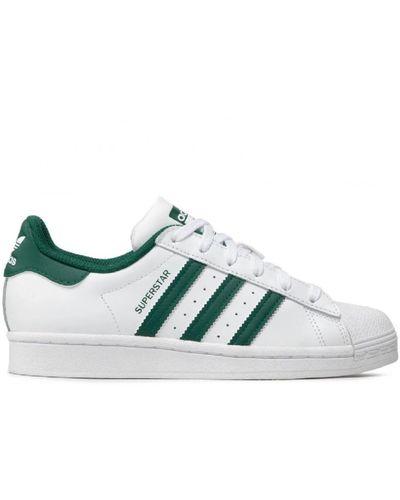 adidas Originals Superstar zapatillas unisex blancas y verdes