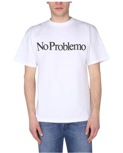 Aries Kein Problemo-T-Shirt - Weiß