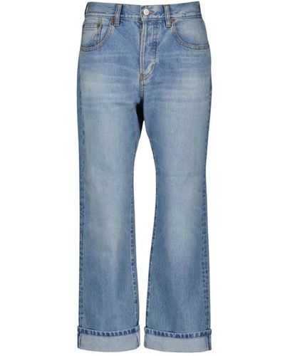 Victoria Beckham Denim straight cut jeans blau gewaschen