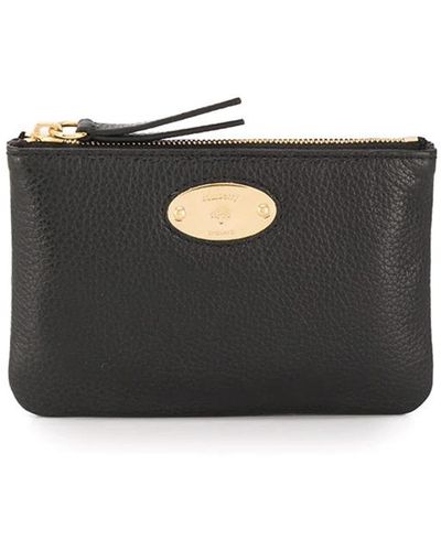 Mulberry Plaque small zip coin pouch - Nero