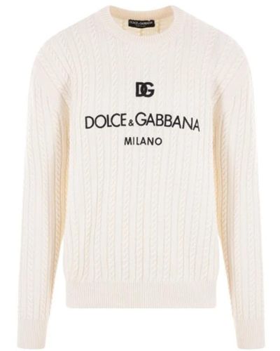 Dolce & Gabbana Round-Neck Knitwear - White