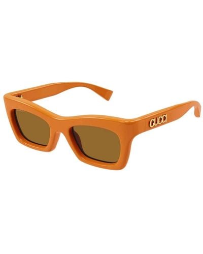 Gucci Schmetterlingsstil sonnenbrille - Orange