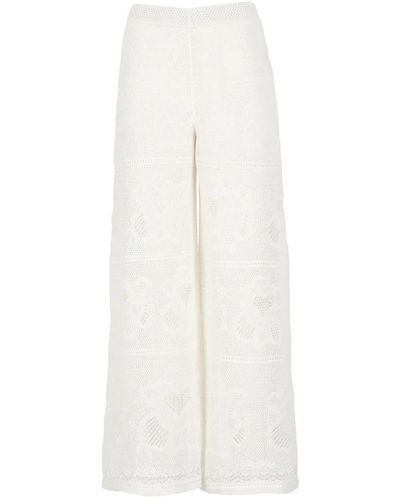 D.exterior Wide Trousers - White