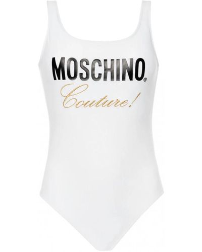 Moschino Big logo swimsuit - Bianco