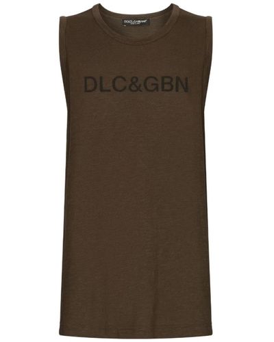 Dolce & Gabbana T-Shirts - Brown