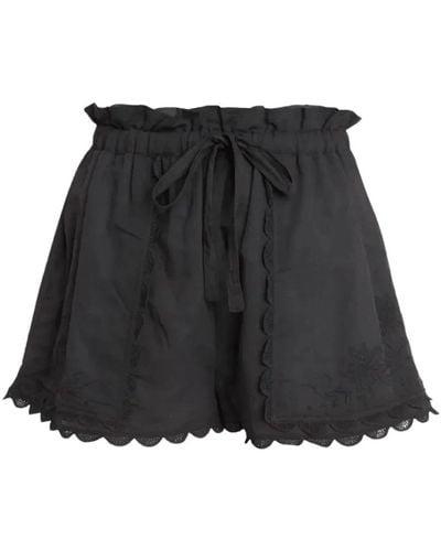 Ulla Johnson Short Shorts - Black