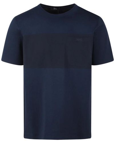 Herno Baumwoll-stretch scuba t-shirt - Blau