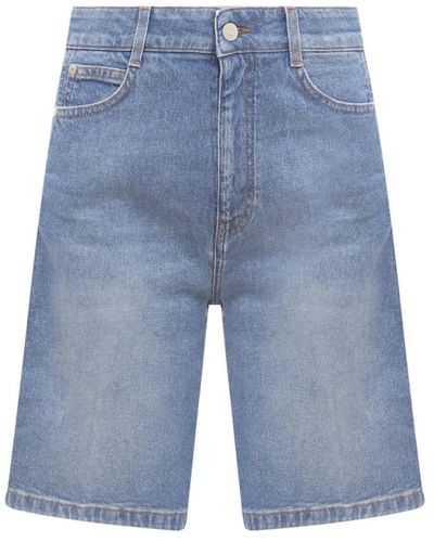 Stella McCartney Jeans-Shorts - Blau