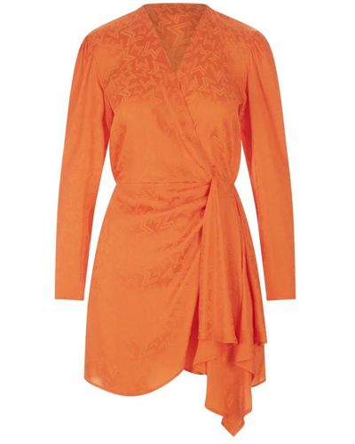 MSGM Short Dresses - Orange