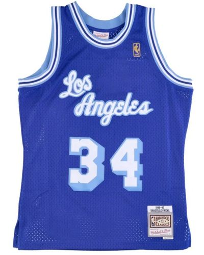 Mitchell & Ness Basketball jersey manba swingman hardwood classicso 34 shaquille oneal 1996-97 loslak - Blu
