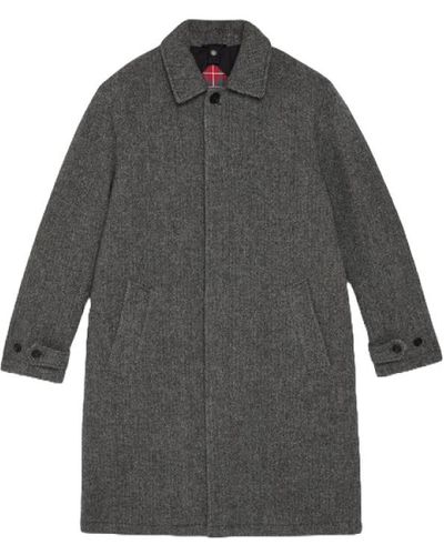 Baracuta Single-Breasted Coats - Grey
