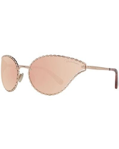 Roberto Cavalli Frauen roségoldene Sonnenbrille - Weiß